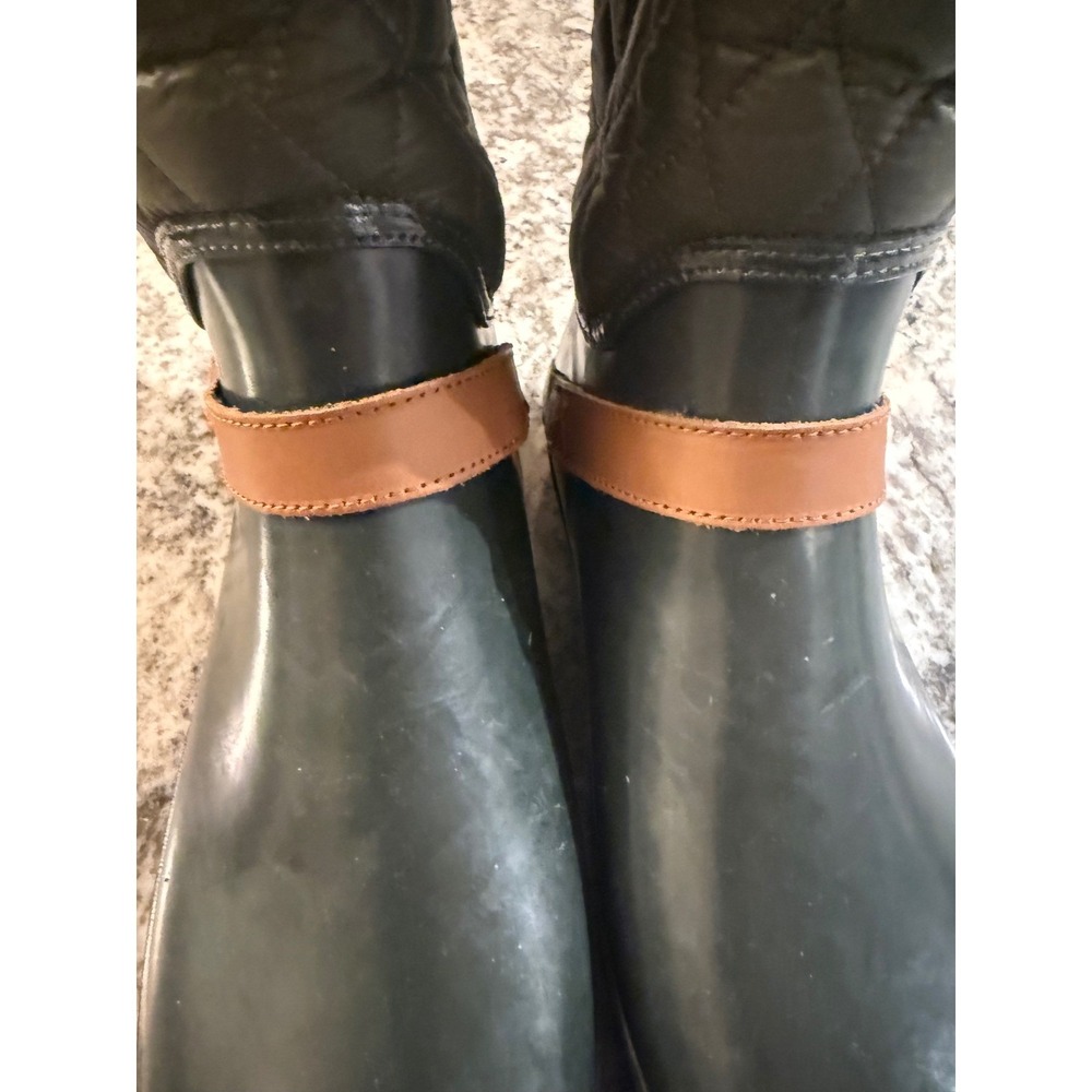 Sperry Top Sider Women's Waterproof Rubber Quilted Tall Boots Olive Green Sz 11 - Picture 3 of 12